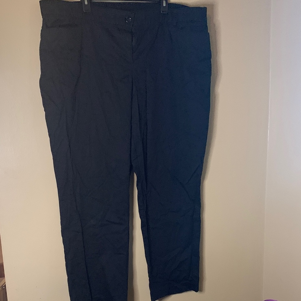 Kim Rogers Black Women's Straight-Leg Dress Trousers